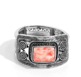 Rustic Reaction Red Bracelet