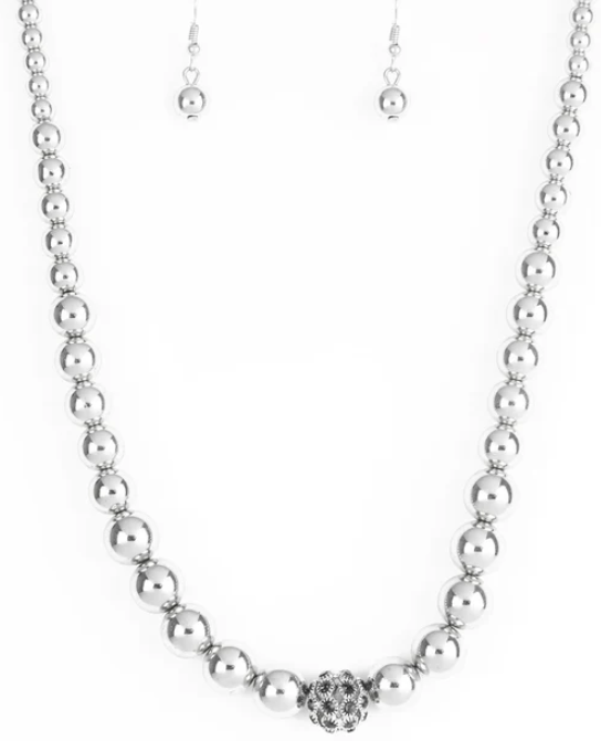 High Stakes Fame Silver Necklace