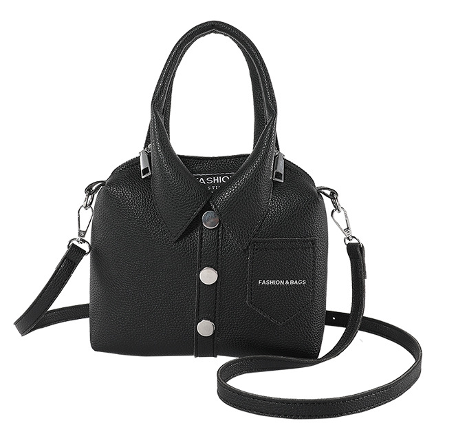Black Personalized Shirt Square Crossbody Shoulder Bag
