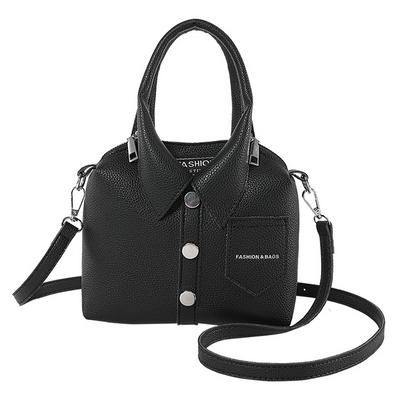 Black Personalized Shirt Square Crossbody Shoulder Bag