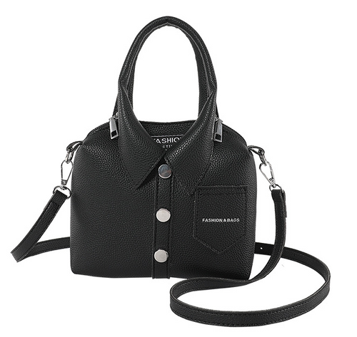 Black Personalized Shirt Square Crossbody Shoulder Bag