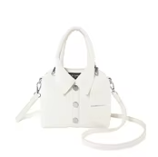 White Personalized Shirt Square Crossbody Shoulder Bag