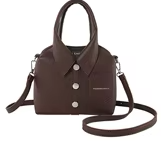 Brown Personalized Shirt Square Crossbody Shoulder Bag