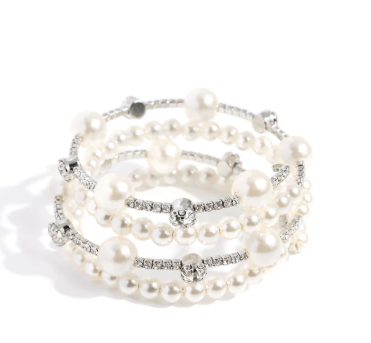 Adorably Amiable White Bracelet