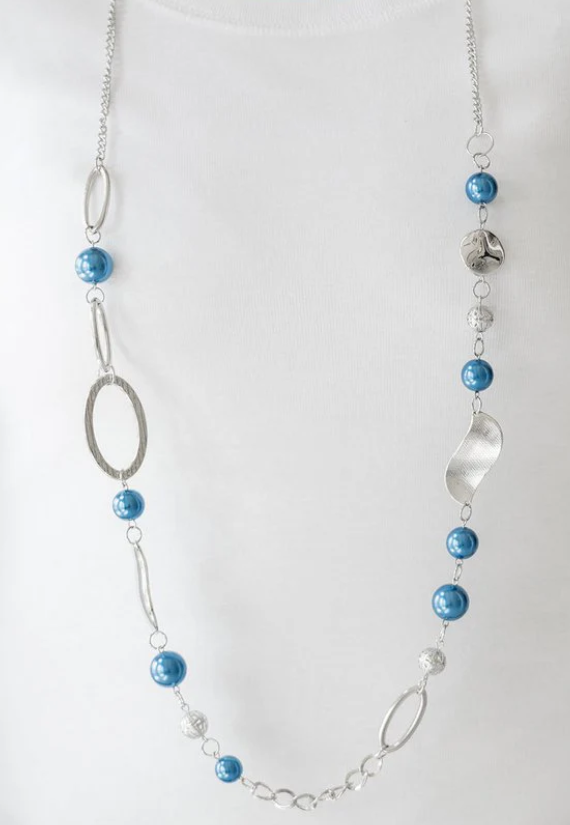 All About Me Blue Necklace