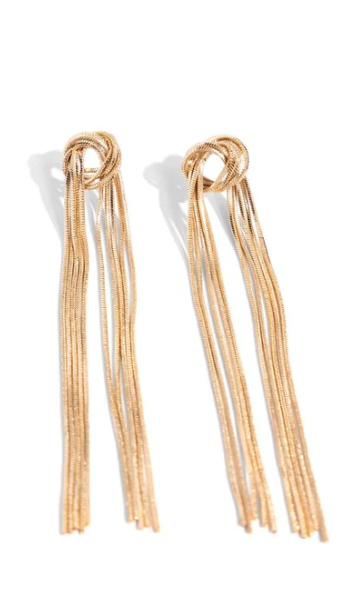 All Strands On Deck Gold Post Earring