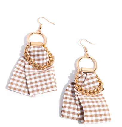 Picnic Pizzazz Brown Earring