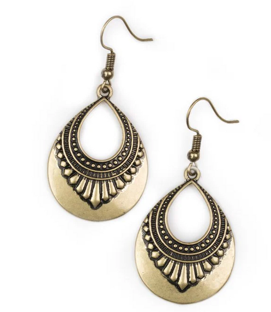 Totally Terrestrial Earring Brass