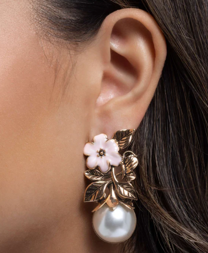 Elegant Evolution Gold Clip On Earring
