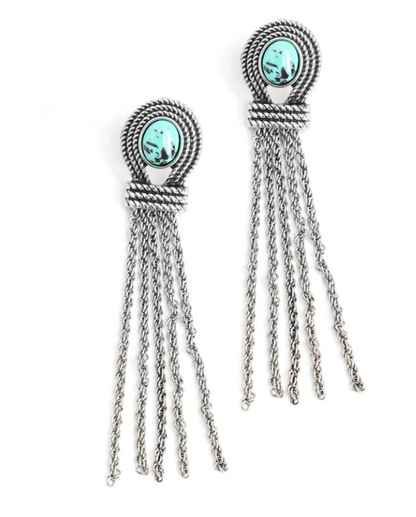 Santa Fe Spell Green Post Earring