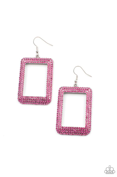 World FRAME-ous - Pink Earring