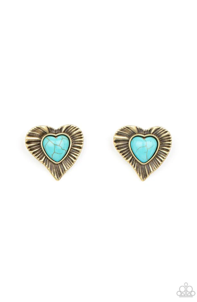 Rustic Romance Brass Earring