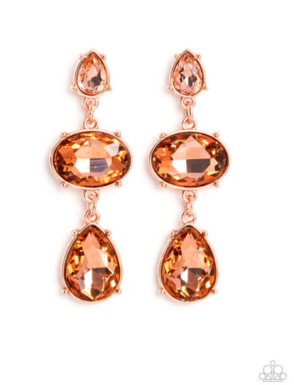 Royal Appeal Copper Earrings