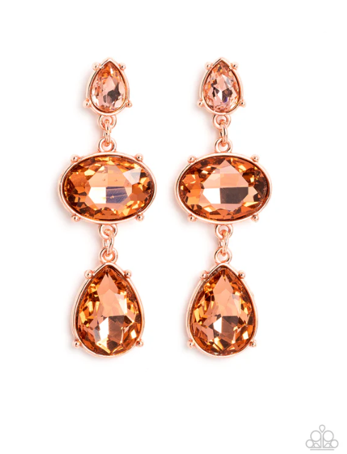 Royal Appeal Copper Earrings