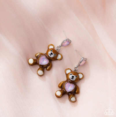 TEDDY TRINKET PURPLE EARRINGS