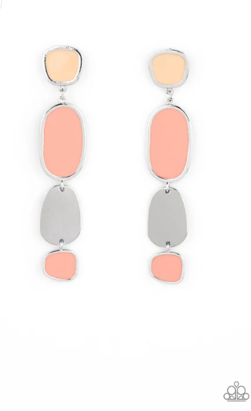 All Out Allure Orange Earrings