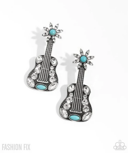 Country Comeback Blue Earrings