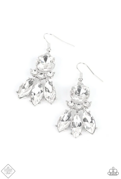 To Have and to SPARKLE White Earrings
