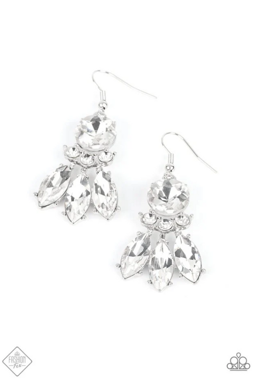 To Have and to SPARKLE White Earrings