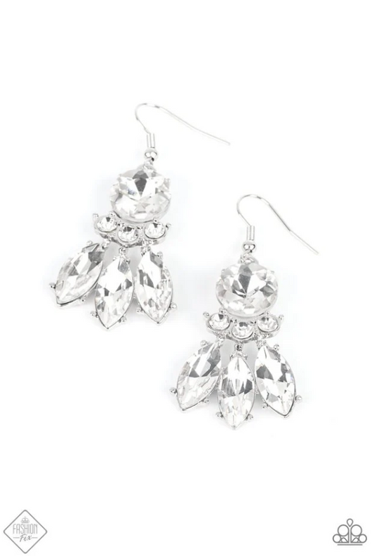To Have and to SPARKLE White Earrings