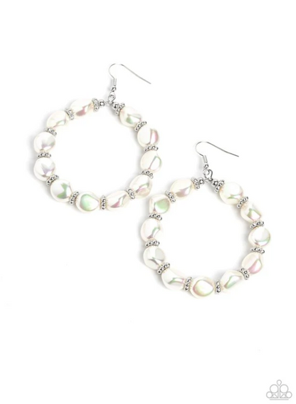 The PEARL Next Door White Earrings
