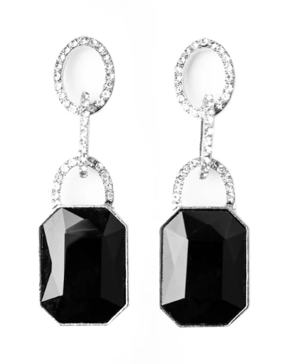 Superstar Status Black Earrings