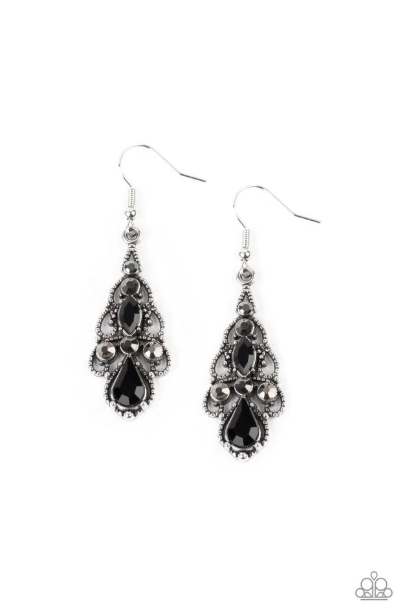 Urban Radiance Black Earrings