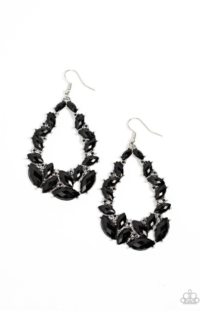 Tenacious Treasure Black Earrings