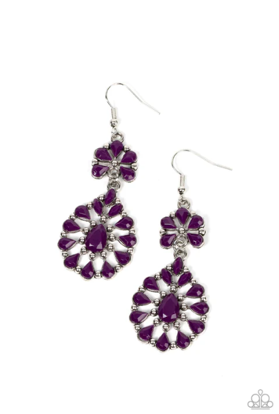 Posh Palooza Purple Earrings