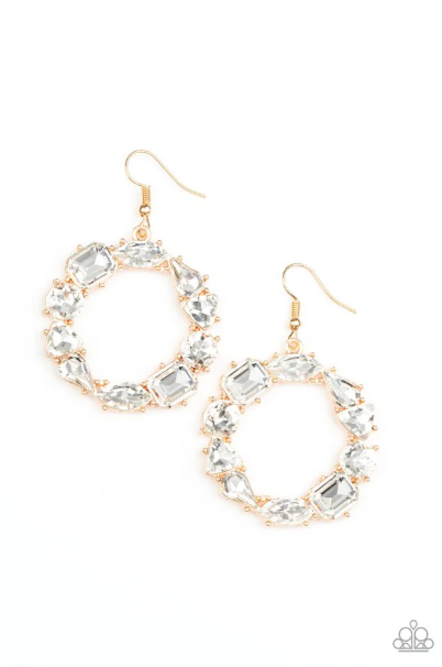 Glowing in Circles Gold Earrings