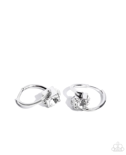 Luminescent Lighthouse White Earrings