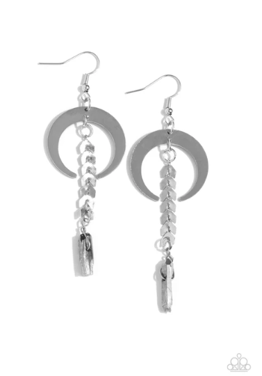 Lounging Laurel Silver Earrings