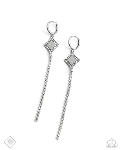 Soft-Hearted Sentiment White Earrings