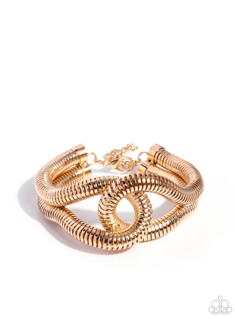 Interlocked Ignition Gold Bracelet