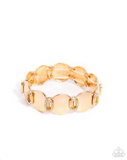 Shimmery Sneak Peek Gold Bracelet