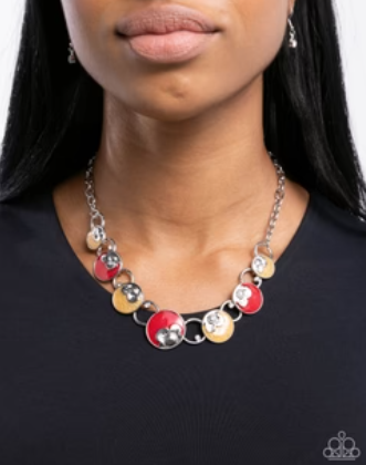 Blooming Bravado Red Necklace