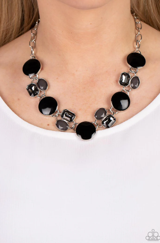 Dreaming in Multicolor Black Necklace