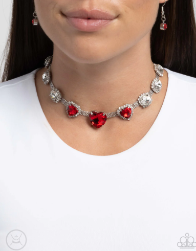 Valentines Vibe Red Necklace