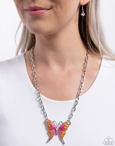 Soft Landing Orange Necklace