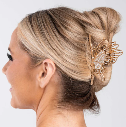 LAYERED LANDING GOLD CLAW CLIP