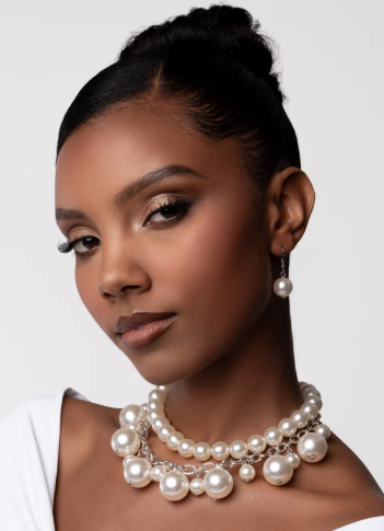 SOPHISTICATED TO THE MAX WHITE CHOKER