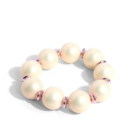PEARL PROCESSION PINK NECKLACE AND EARRING SET