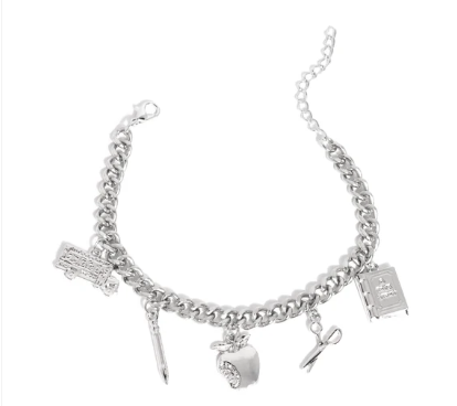 SCHOOL IS IN SESSION SILVER BRACELET