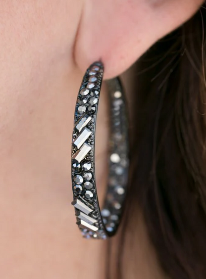 GLITZ BY ASSOCIATION HOOP EARRING