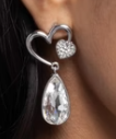 COUPLING UP WHITE POST EARRINGS