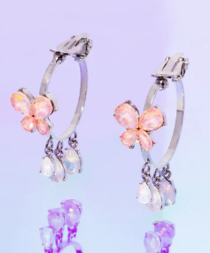 Fairy Fantasy Orange Clip On Earring