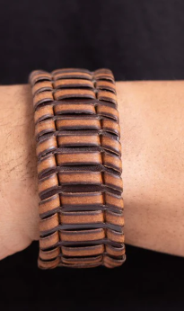 Western WRAP-ture - Brown Urban Bracelet