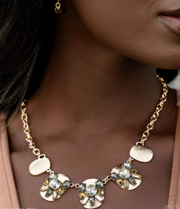 Edgy Extravagance Multi Necklace