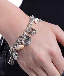 Sleek Sailing White Bracelet