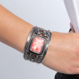 Rustic Reaction Red Bracelet